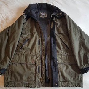 olive green Pacific Trail winter raincoat size M